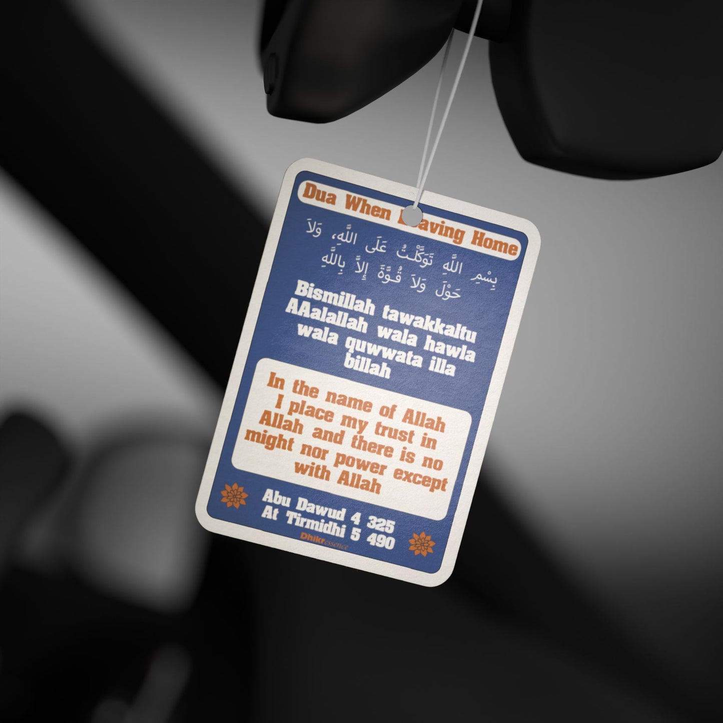 DhikrEssence Car Air Freshener | Dua When Leaving Home