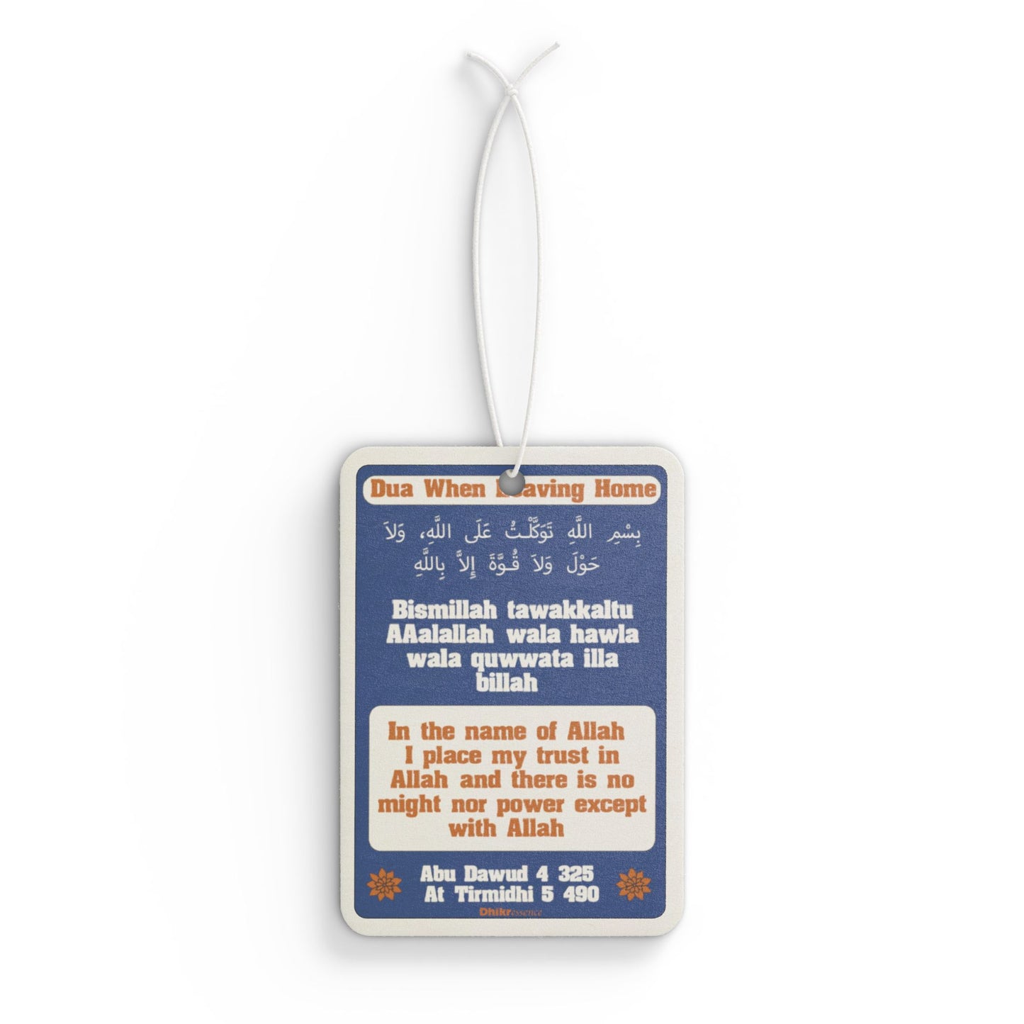 DhikrEssence Car Air Freshener | Dua When Leaving Home