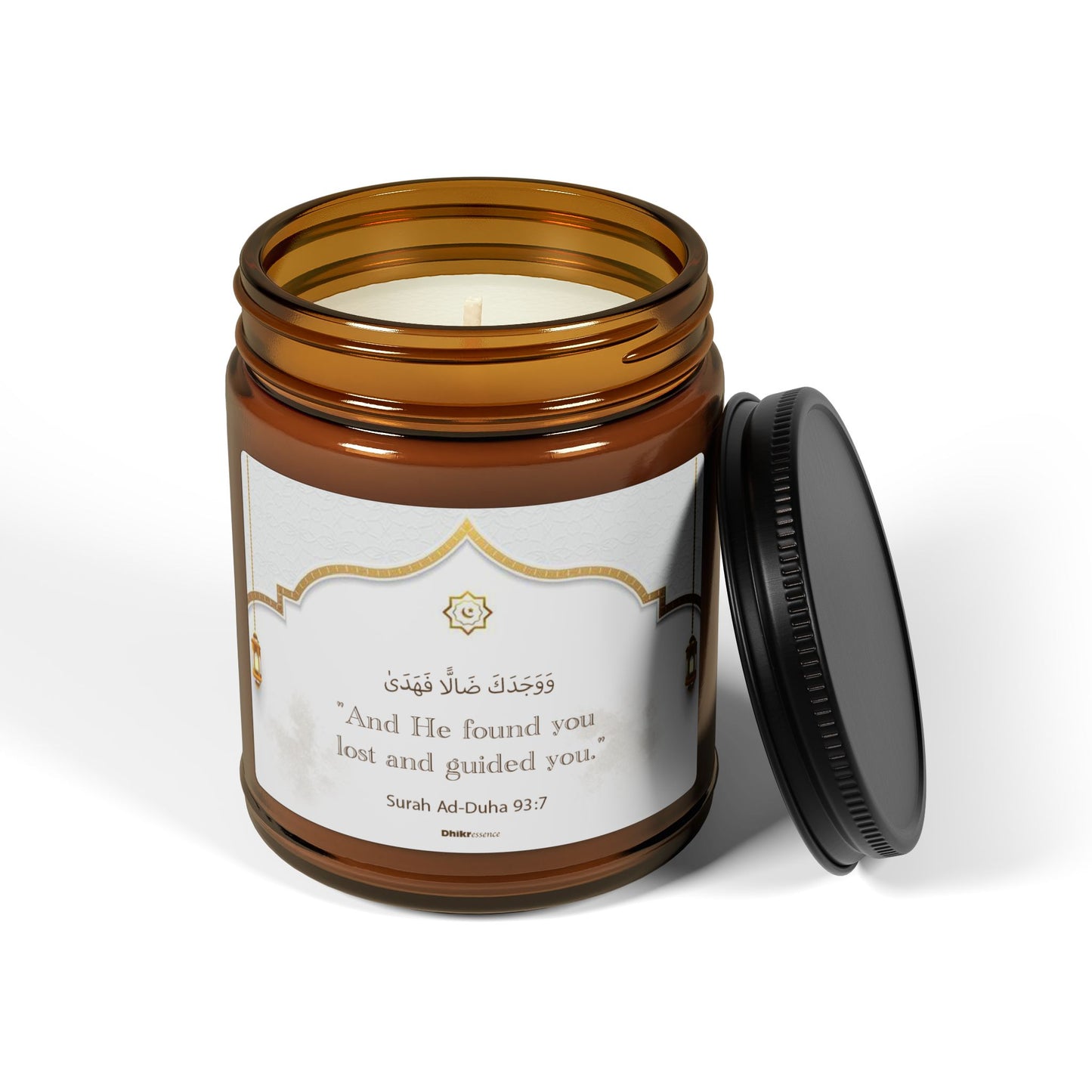 DhikrEssence | Guidance & Gratitude Candle – Coconut Cream & Cardamom