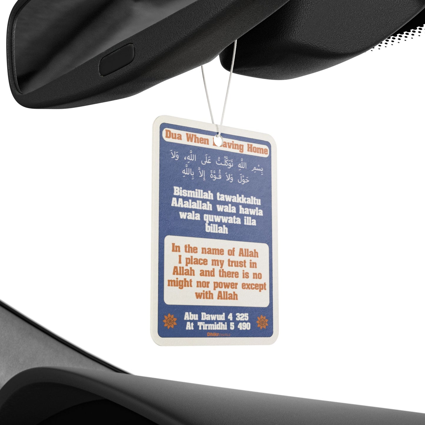 DhikrEssence Car Air Freshener | Dua When Leaving Home