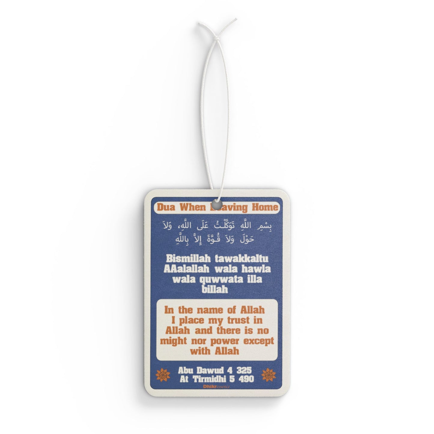 DhikrEssence Car Air Freshener | Dua When Leaving Home